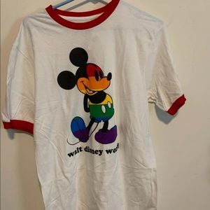 Disney World Rainbow Mickey Mouse T-Shirt Pride